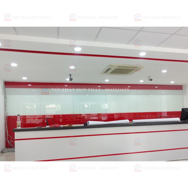 Quầy Lễ Tân Thấp QLTTG623 - Quầy Thu Ngân, Quầy Trung Tâm, Quầy Gỗ Công Nghiệp Hiện Đại